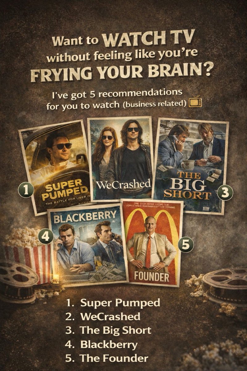 Want to watch TV without feeling like you're frying your brain? I've got 5 recommendations for you to watch (business related) 📺

linkedin.com/posts/anurbhai…