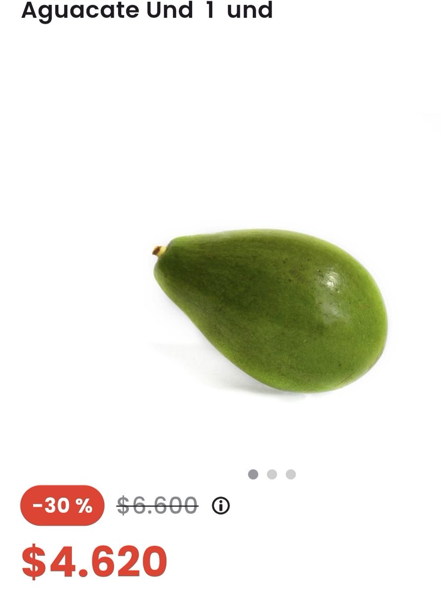 OlwOrg's tweet photo. @jaeduvelo El precio de un aguacate hoy en el Éxito... https://t.co/2wYOm3gRO4