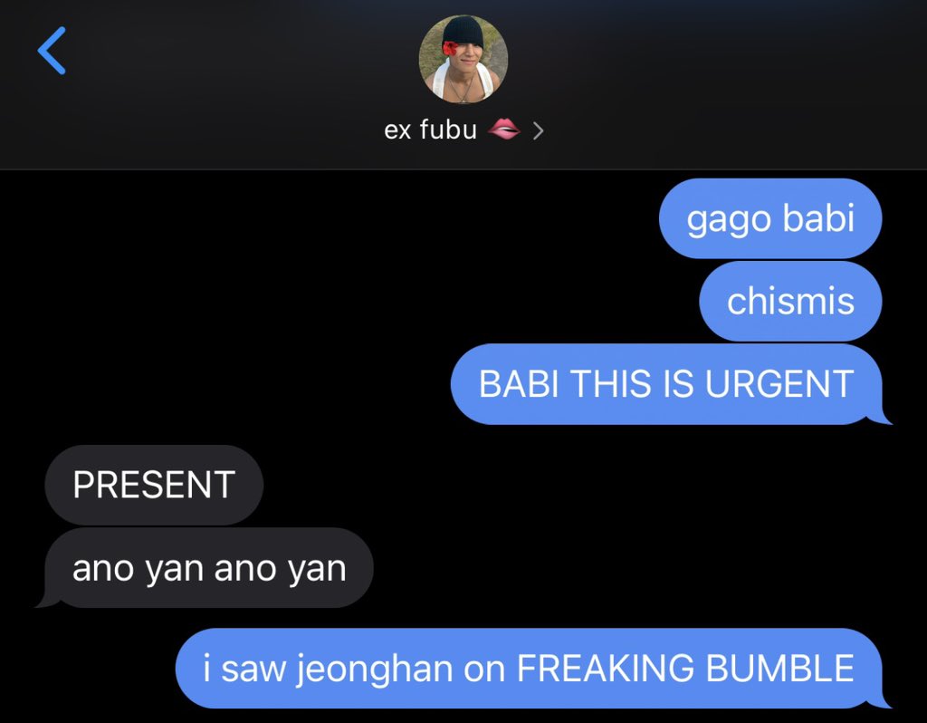 ahlovecheolie's tweet photo. pov: bumble brank with ex fubu!mingyu https://t.co/y1zOXfqLqH