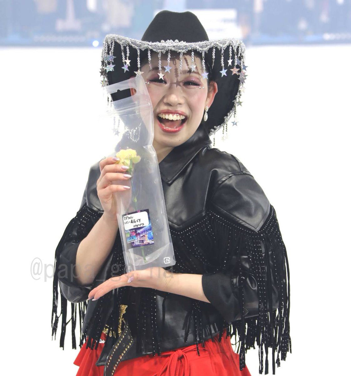 この弾ける感じ！
素敵な笑顔です。
いつも常にこの弾ける感じがする瑠菜ちゃんです。
ミーグリの時も演技の時もいつも楽しそう。幸せな気分にさせてくれます。
#白神瑠菜
#PIW2025〜2026東京公演