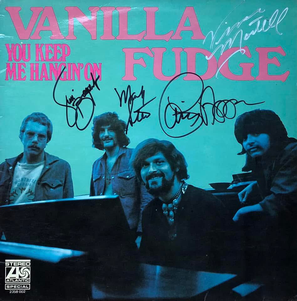 myRockworld memories - on this Day 2021 - Tim Bogert, American musician died from cancer age 76. He was bass guitarist and vocalist with Vanilla Fudge and Beck, Bogert and Appice

Vinyl fully signed by all original members of Vanilla Fudge