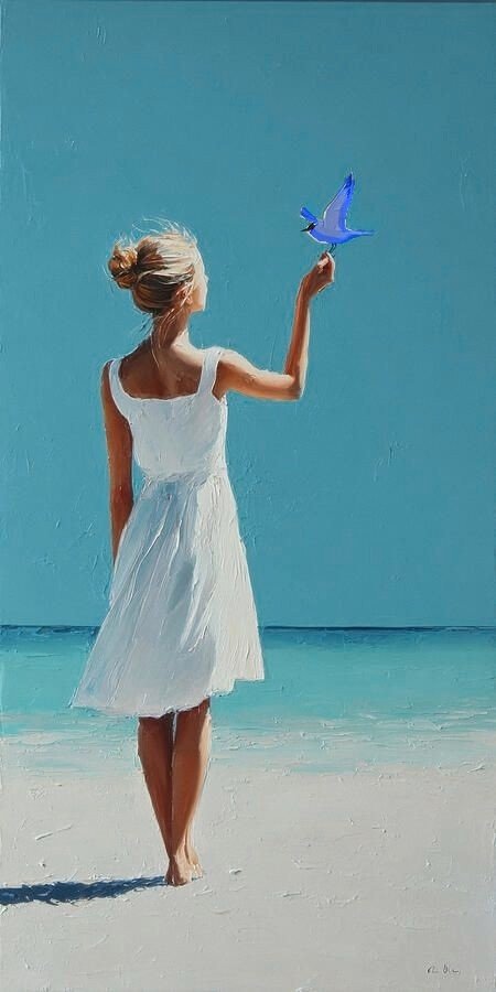 Me trae el mar su canción
envuelta en la fina espuma,
cuando se expande la bruma
y el día con emoción.
Le canta a mi corazón
porque se sabe querido,
porque en mi encuentra su nido
como un pajarillo azul
en alas de suave tul
lejos del mundo y su ruido.
༄༄
JS
Décima
#AlmadelaHabana