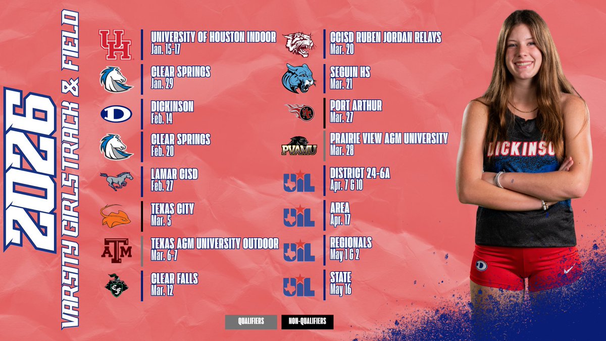 Dickinson HS Lady Gator Track & Field tweet media