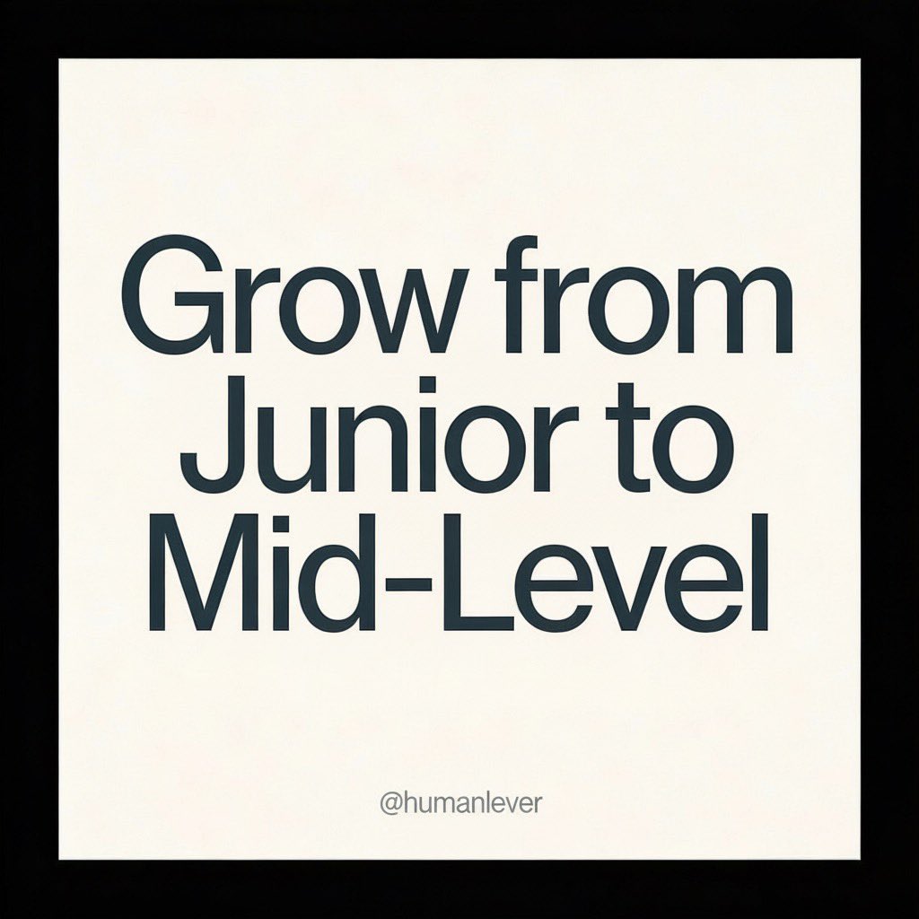 thehumanlever's tweet photo. One trusted way to grow from early to mid-level is to treat your career like a structured Development program. 

Here are some actionable tips you can apply: https://t.co/iy7Y3krYgp