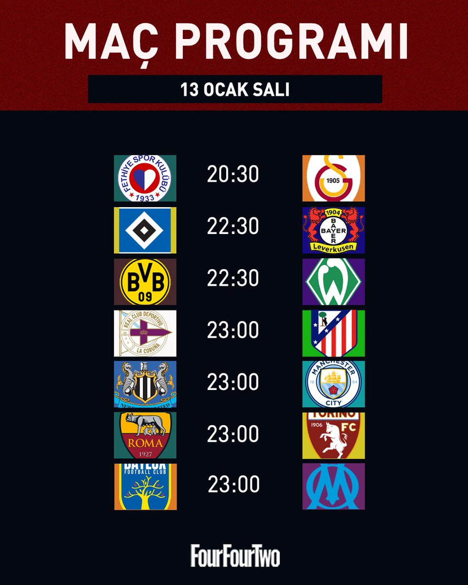 FourFourTwo_TR's tweet image. 🤩Futbol heyecanı, salı günü programı ile devam ediyor. 

#FourFourTwo