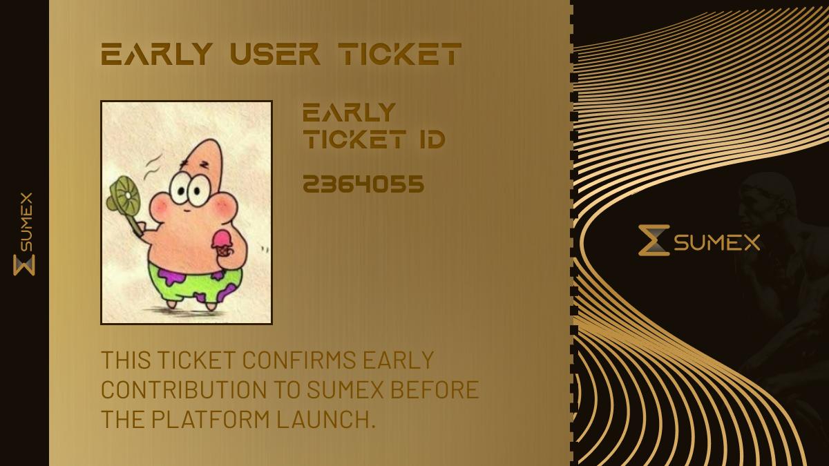 I want to become one of the EARLY BIRDS in <a href="/Sumex_Labs/">SUMEX | Web3 SuperApp</a>!

Only 15,000 roles - and they’re getting claimed fast.

Their first OG-PASS wave was claimed in just one day, I’m not missing this one.

TGE SOOOOOON!

btw - check out my excellent ticket