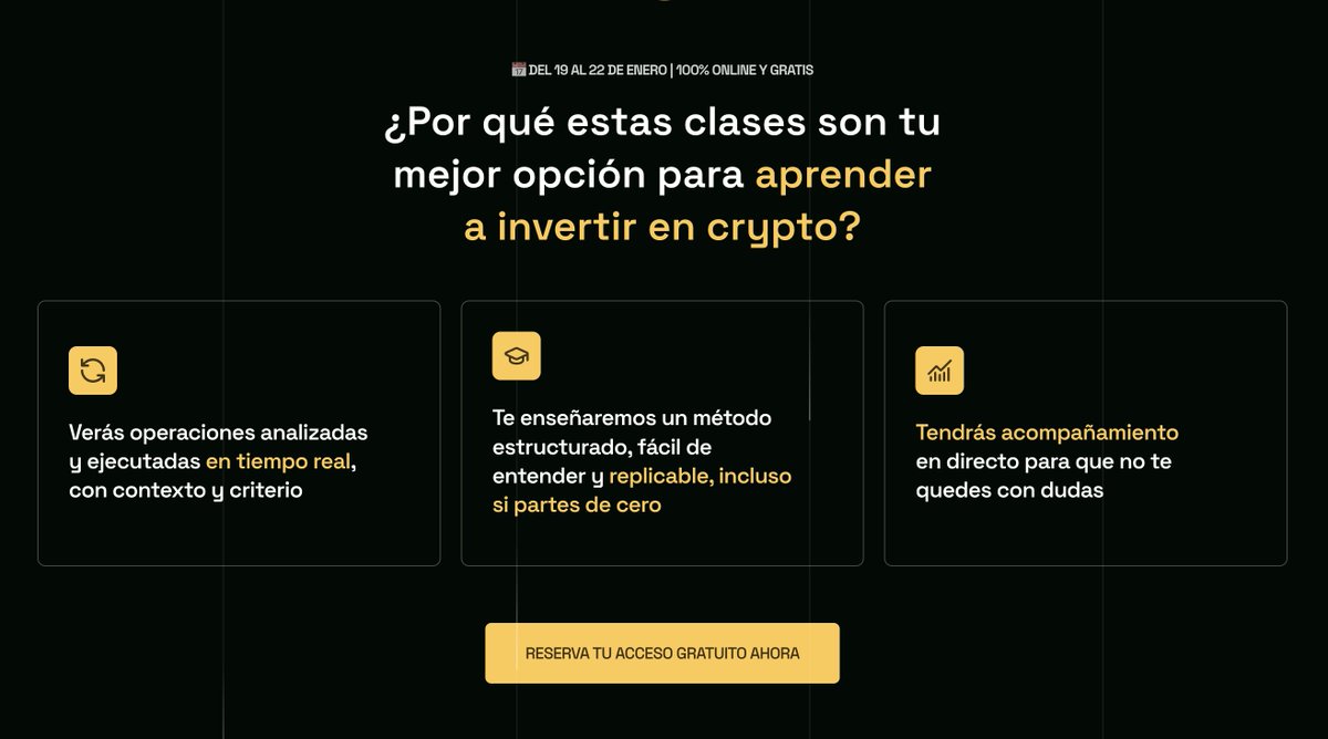 Quieres aprovechar al máximo las criptomonedas? Del 19 al 22 enero  aprenderás a dominar las estrategias para crear tu primer sobresueldo con  cripto, será una formación online Apúntate gratis 👉  https://t.co/tTdtyQJwBi [SORTEO