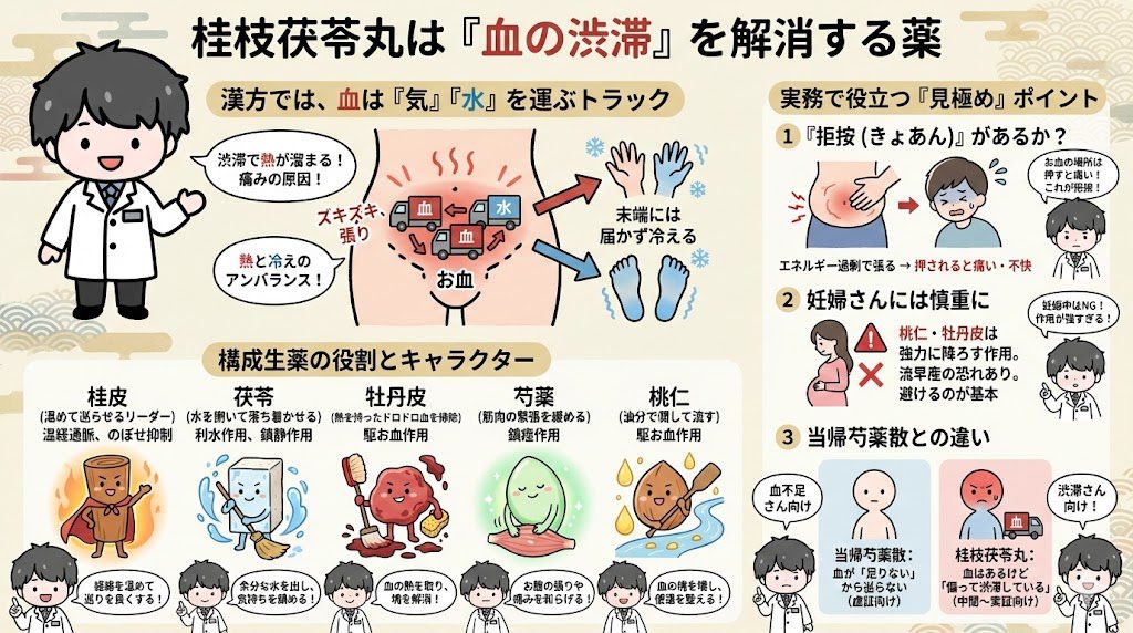 YakuyakusanGt's tweet image. 桂枝茯苓丸の解説ざっくり