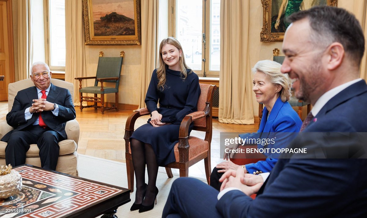 ChristinsQueens's tweet image. Princess Elisabeth is attending the reception for the heads of European institutions and permanent representatives accredited to the European Union.

📸 Benoit Doppagne // AFP via Getty Images