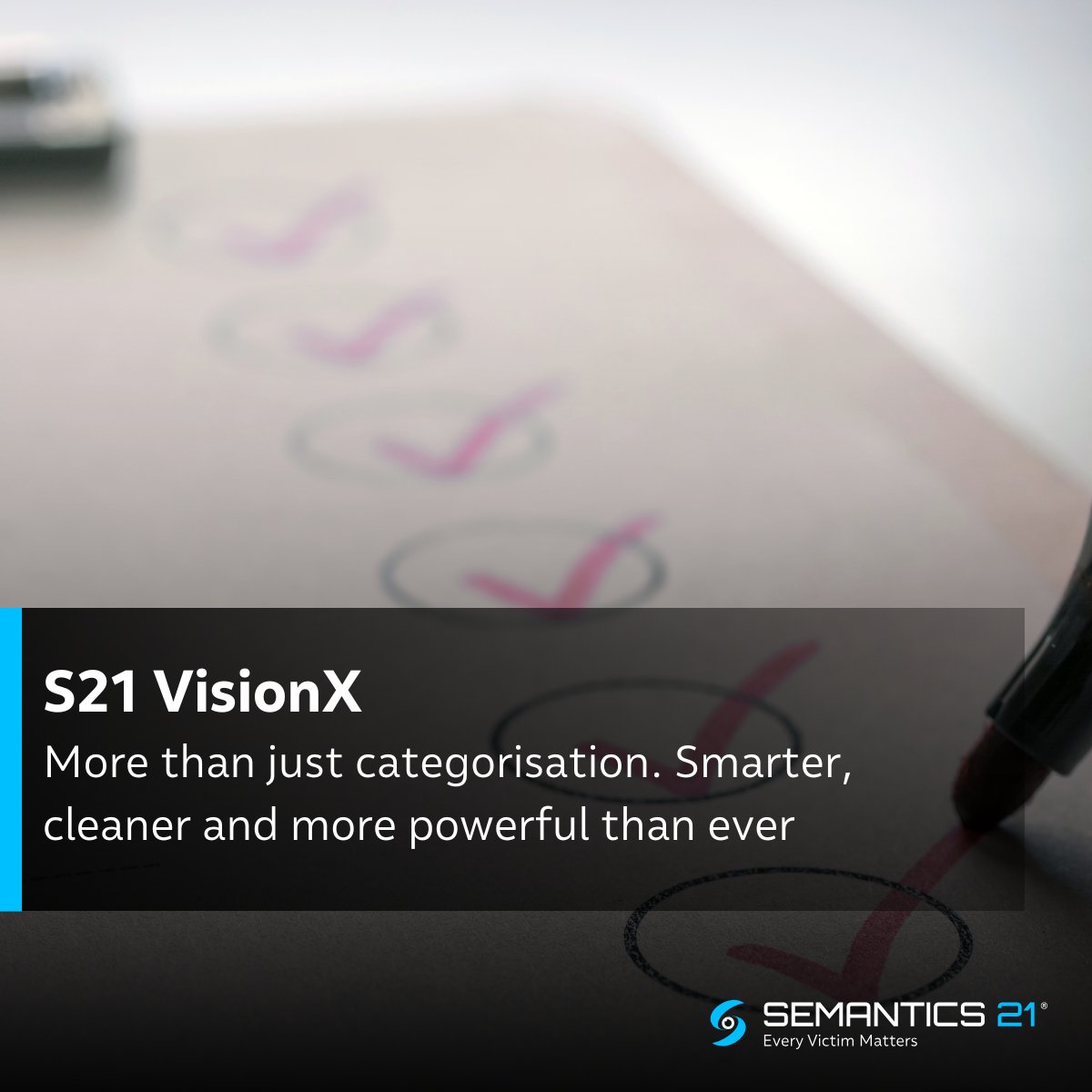 Semantics21's tweet photo. 2026 starts now. Workloads keep growing, hours don’t. S21 VisionX cuts case load with AI Describe, deepfake detection and fast categorisation. Investigators call it the biggest leap in years. Comment “S21 VisionX” for instant trial access.

https://t.co/HwjbK2E9HU https://t.co/OhPouCvdUR