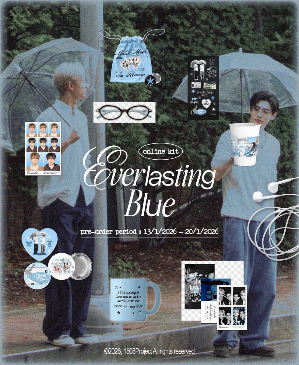 1508PROJECT's tweet image. ✶⋆ pre-order for 𝑬𝒗𝒆𝒓𝒍𝒂𝒔𝒕𝒊𝒏𝒈 𝑩𝒍𝒖𝒆 𝑲𝒊𝒕 is now open... ✉️🩵

「 docs.google.com/forms/d/e/1FAI… 」

🎐pre-order period : 13 - 20.01.26
🎐prodution times around 2-3 weeks after po closes

— don't miss out and feel the moment in 𝑬𝒗𝒆𝒓𝒍𝒂𝒔𝒕𝒊𝒏𝒈 𝑩𝒍𝒖𝒆...🎐🩵🍃