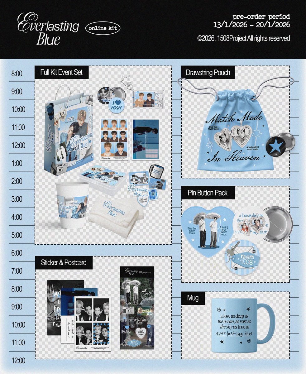 1508PROJECT's tweet image. ✶⋆ pre-order for 𝑬𝒗𝒆𝒓𝒍𝒂𝒔𝒕𝒊𝒏𝒈 𝑩𝒍𝒖𝒆 𝑲𝒊𝒕 is now open... ✉️🩵

「 docs.google.com/forms/d/e/1FAI… 」

🎐pre-order period : 13 - 20.01.26
🎐prodution times around 2-3 weeks after po closes

— don't miss out and feel the moment in 𝑬𝒗𝒆𝒓𝒍𝒂𝒔𝒕𝒊𝒏𝒈 𝑩𝒍𝒖𝒆...🎐🩵🍃
