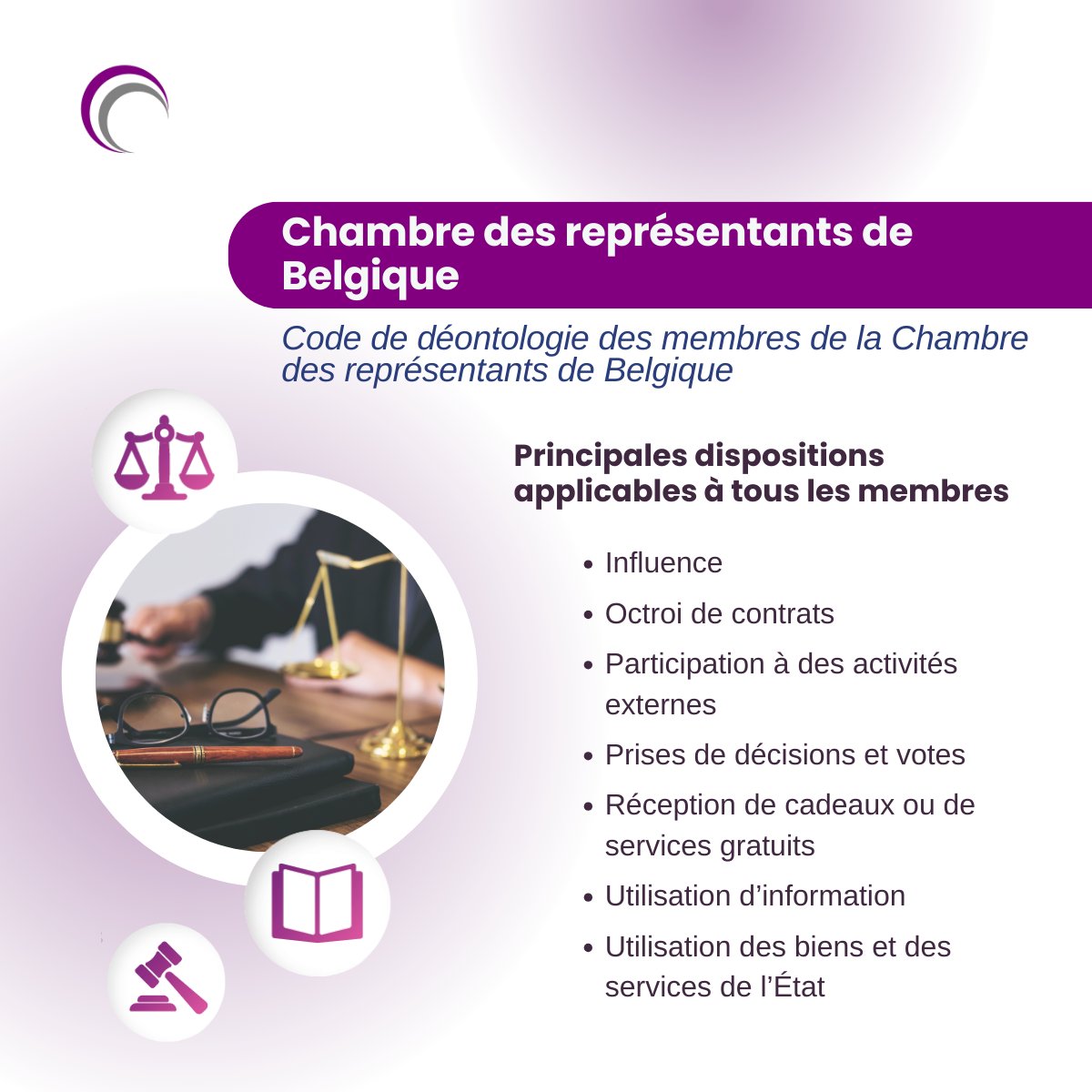 MEMBRE | Les membres de la chambre des représentants de Belgique doivent respecter les principes, les usages et les règles contenus à leur code de déontologie, sous la responsabilité de la Commission fédérale de déontologie.

📖  fed-deontologie.be/wp-content/upl…