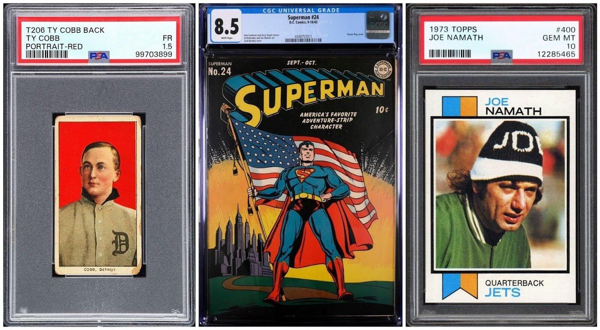 MINTStateInc's tweet image. Whether it's a PSA-graded vintage card, sports memorabilia item, comic book, or AFA-graded toy, you're sure to find the perfect addition to your collection at MINTStateInc.com.  Visit our website today!

#Collectible #Memorabilia #VintageCard #PSA10 #ComicBook