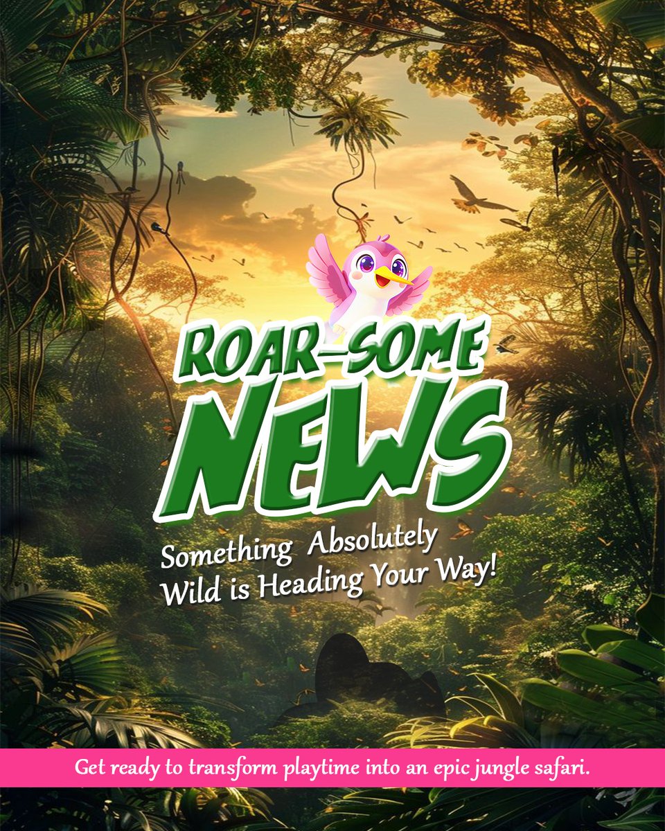 🌿 A new adventure is about to unfold!
Wild-inspired play experiences are coming soon.
Stay tuned for something truly special 👀✨

#ToyTeaser #KidsToys #JungleTheme #PlaytimeAdventure #EarlyLearning #ToyLaunch
