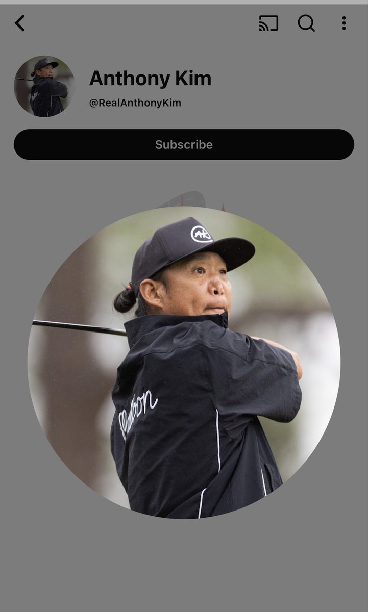 Anthony Kim tweet media