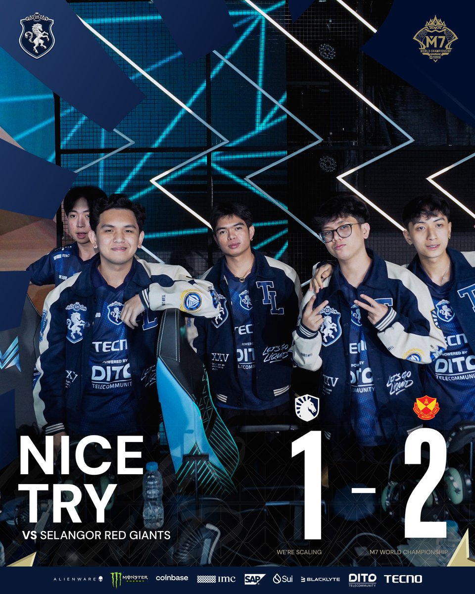 Tough fight, SRG. Respect where it’s due. 
We gave it everything and learned so much along the way.
The grind continues, together.💙
#LetsGoLiquid #TeamLiquidPH #M7 #LetTheWorldSeeUs