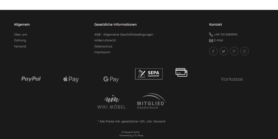 sesselundsofas's tweet photo. Es ist vollbracht, unser Onlineshop wurde komplett überarbeitet. Neues Outfit und eine große Auswahl an Zahlungsarten.
https://t.co/R9mb9qkikg https://t.co/5KNC4hj5vT