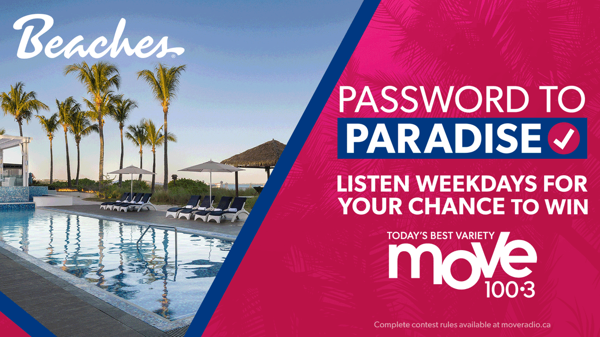 Move100Ottawa's tweet photo. TURKS AND CAICOS, HERE WE COME!!! ✈️🏖️ #PasswordToParadise is back!
Your chance to WIN starts THIS Friday (Jan 16) at 6AM!
ℹ️ https://t.co/f8X7jWhCZx
Brought to you by @BeachesResorts - Get Closer to the Caribbean! 🌅 🌊
#beachesresorts #sponsored https://t.co/8w6J4SAJkB
