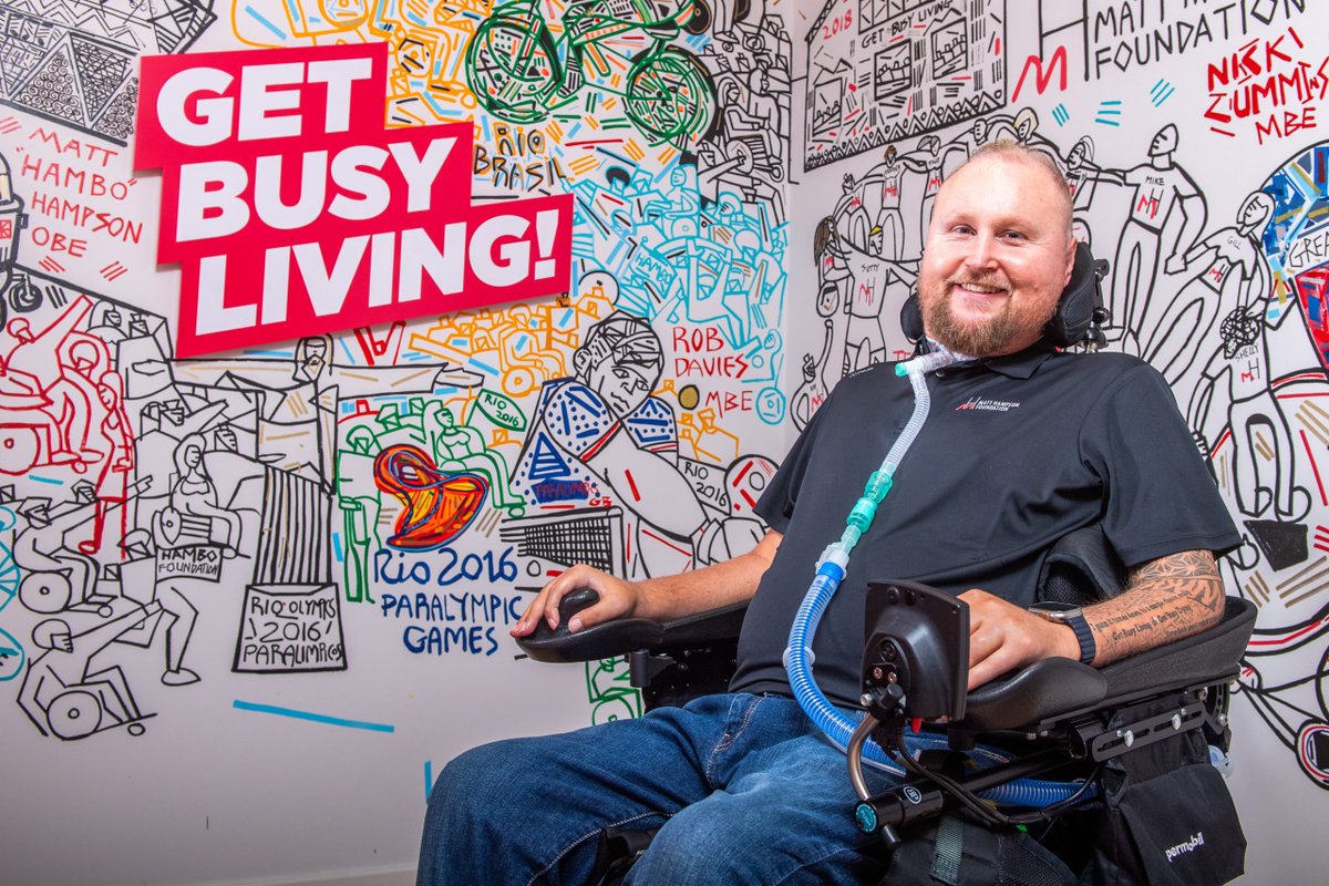 HMViPGroup's tweet photo. The @asthmalunguk ventilation support group was treated to a talk from Matt Hampson, founder of @Hambofoundation last month. To see Matt's determination to #getbusyliving following his rugby accident and to help others, go to https://t.co/3fbKfgYfuy  #addinglifetoyears https://t.co/PO5mZXn0C4