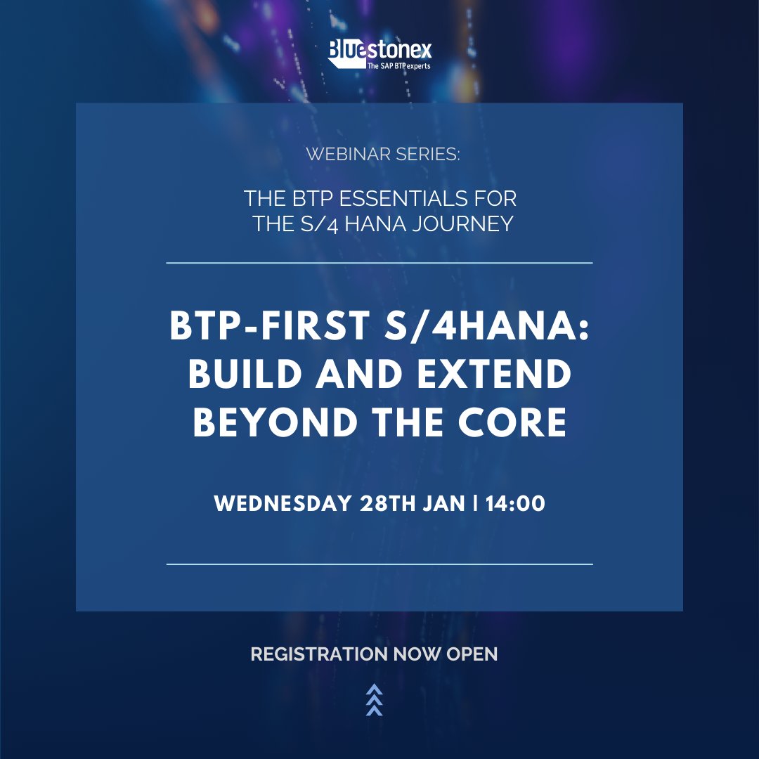 Bluestonex - SAP BTP Experts tweet media
