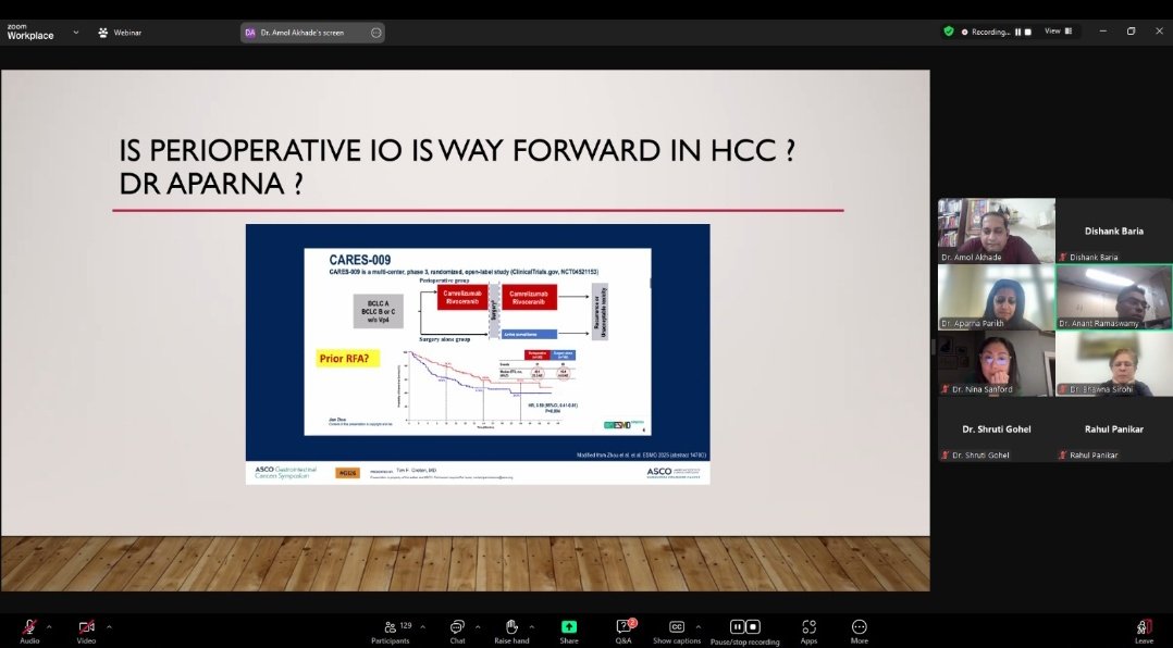 SuyogCancer's tweet photo. We  conducted academic webinar on ASCO GI 2026 update yesterday. Almost 140 plus oncologist attended it online
I thank my faculty @NiuSanford
@aparna1024 @SirohiBhawna @AnantRamaswamy @drshrutionco for their Time and Efforts 🙂. 
Those who registered but could not attend the same,  DM me , we will send you recordings 🙂 #OncoWisdom