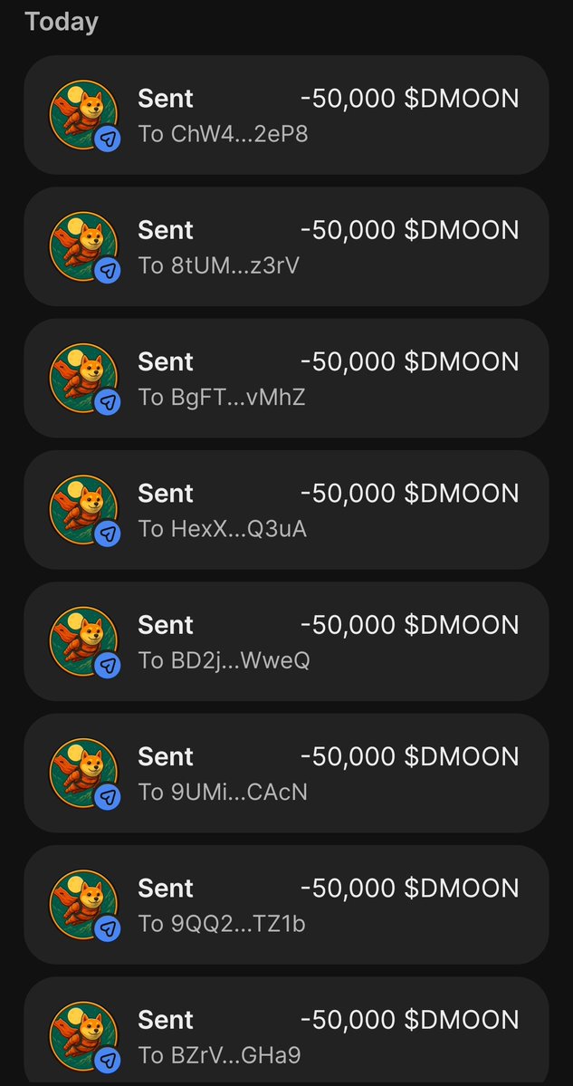 DogeMoon145's tweet image. 🔥🚀 DOGEMOON AIRDROP PROOF 🚀🔥
This is NOT talk.
This is NOT promise.
This is REAL distribution 💎

✅ 50,000 $DMOON sent
✅ Multiple wallets rewarded
✅ Community first
👇 Drop your #Solana wallet, next could be YOU
#DogeMoon #AirdropProof #Crypto #Web3 #ToTheMoon