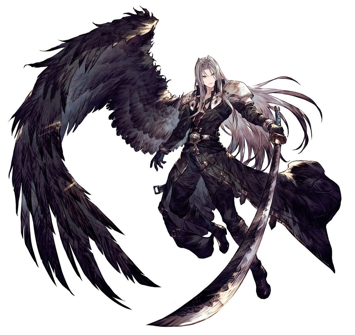 TropicalMaku's tweet image. This Sephiroth official art is insane!!
