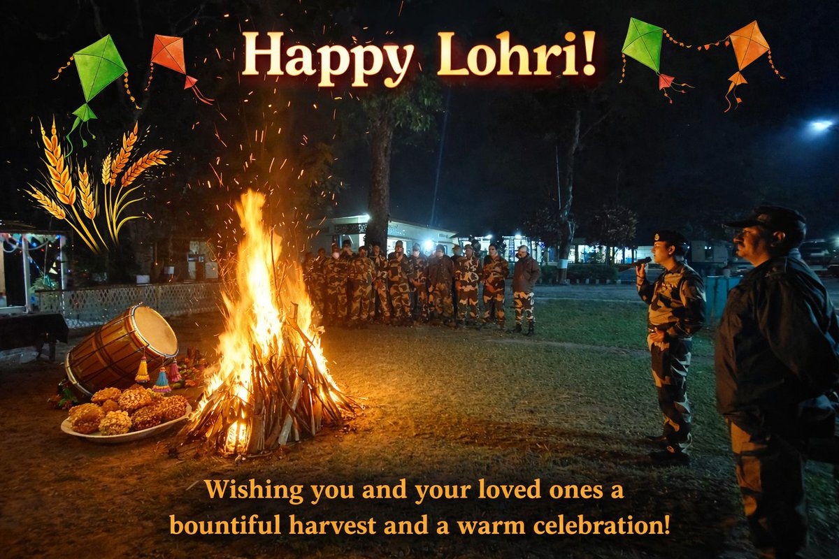 🔥🇮🇳 Borders glow brighter when our jawans celebrate Lohri with pride.
Culture, courage, and commitment—all in one frame.
#HappyLohri #BSF