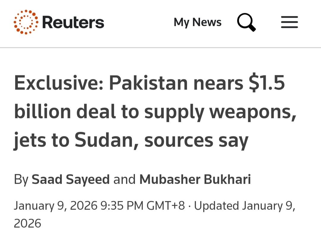arunpudur's tweet image. Pakistani ISI agents, a.k.a. @Reuters “Journalists”, are on a roll 🤡

Jan 7 – 🇧🇩 Bangladesh bought JF-17s

Jan 8 – 🇸🇦 Saudi bought JF-17s

Jan 9 – 🇸🇩 Sudan bought JF-17s

Next up: 🇨🇳 China &amp;amp; 🇺🇸 US bought them too.

No Sources. No Proof. No $.

Reuters is a Propaganda outlet now!