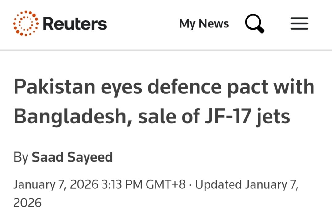 arunpudur's tweet image. Pakistani ISI agents, a.k.a. @Reuters “Journalists”, are on a roll 🤡

Jan 7 – 🇧🇩 Bangladesh bought JF-17s

Jan 8 – 🇸🇦 Saudi bought JF-17s

Jan 9 – 🇸🇩 Sudan bought JF-17s

Next up: 🇨🇳 China &amp;amp; 🇺🇸 US bought them too.

No Sources. No Proof. No $.

Reuters is a Propaganda outlet now!
