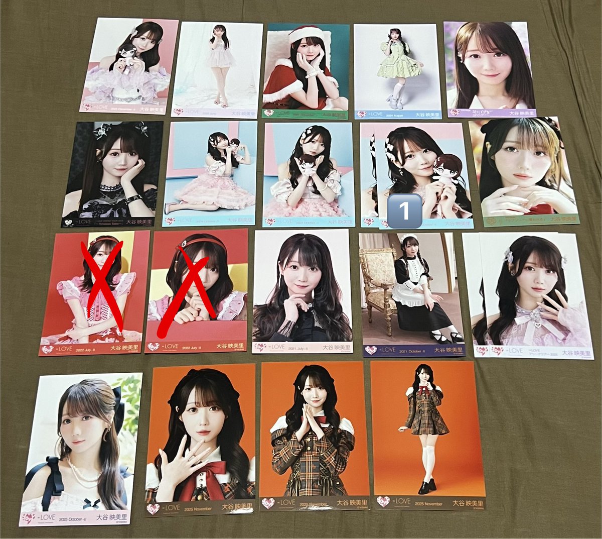 イコラブ 生写真 トレ
【譲】
画像のもの、過去ツイ
齋藤 髙松 瀧脇 大谷

【求】
音嶋 齋藤 冨田 天野
トレ画像の提示お願いいたします。

18日スリショ、24日イコノイジョイ、郵送にてトレ希望

お気軽にお声がけ下さい