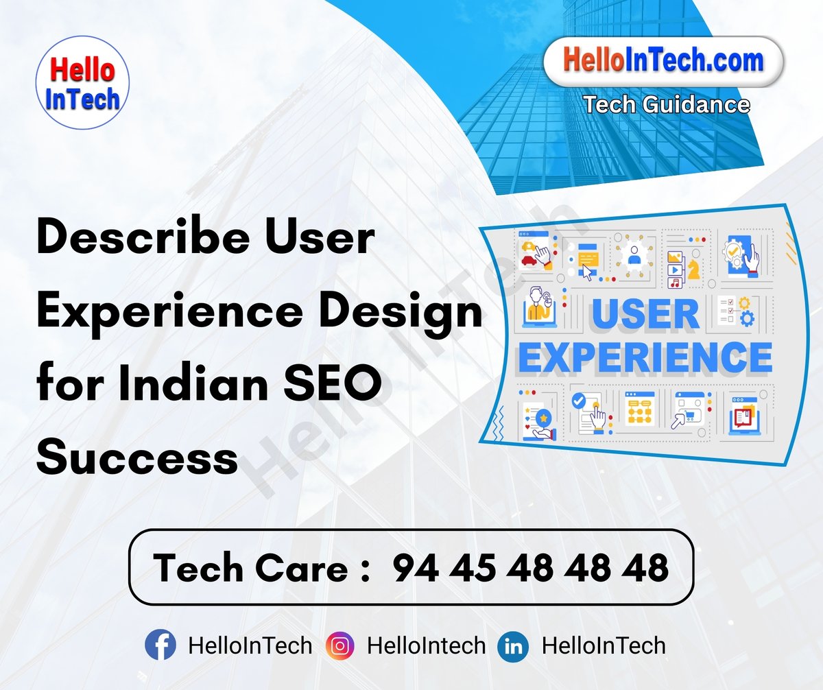 HelloIntec13514's tweet photo. Describe user experience design for Indian SEO success

If you would like more information, please visit the page.
https://t.co/19PaUyYxbn

#hellointech #userexperience #seoindia #uxdesign #seooptimization #indianwebdesign #mobilefirstdesign #accessibilitymatters https://t.co/hf7OyvSpEu
