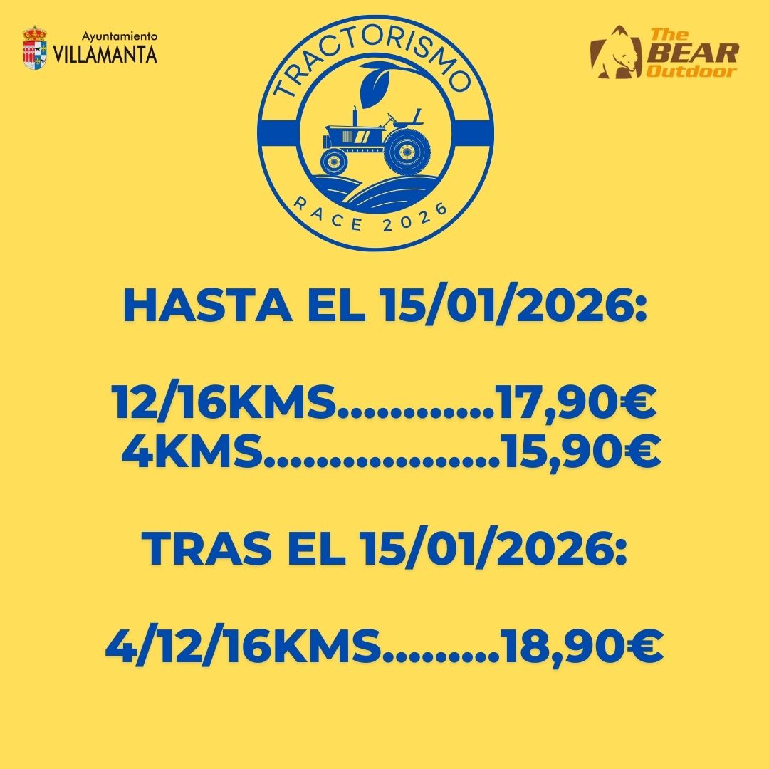 Tractorismo's tweet image. Avisad a vuestros grupos de whastapp, y mencionar en comentarios a vuestro compañero/a, que siempre se queja del precio de las carreras, pero que siempre se inscribe el último😂 . rockthesport.com/es/evento/trac… #makevillamantagreatagain #TractorismoRace2026 #Villamanta