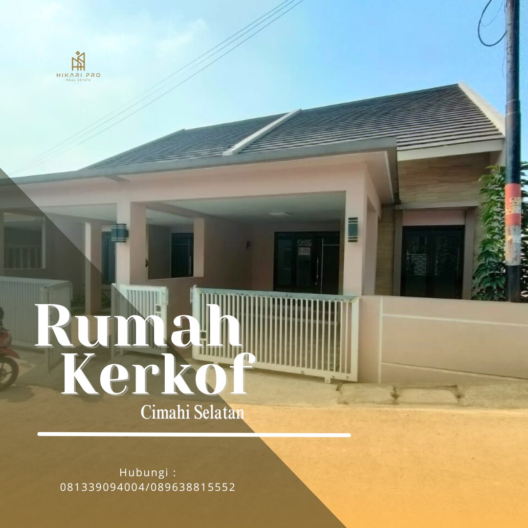 Rumah baru di kerkof dekat tol baros cimahi, LT : 95 m2,  : 70 m2, KT : 3, KM : 2, Harga Rp 740jt
