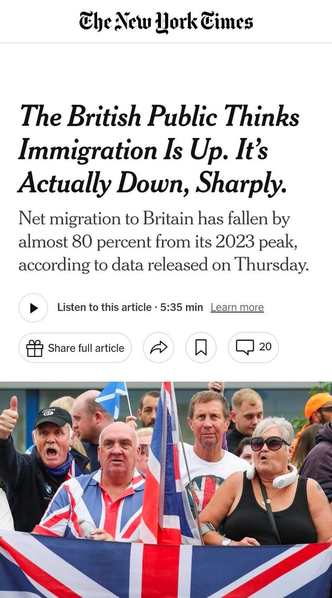 So embarrassing.

Immigration has fallen sharply and even Americans are openly shocked at how gullible the British public are. Cringe doesn’t even cover it.

We urgently need a serious conversation about why small boat numbers are shoved down our throats every single day like