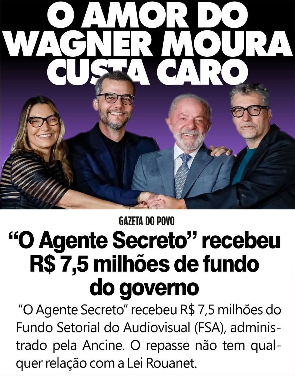 Ata, entendi o porquê daquele discursinho fascista que você fez pra receber aquele trofeuzinho.