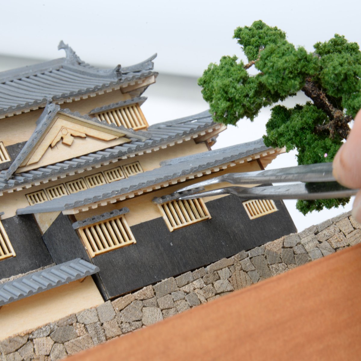 ウッディジョー 1⁄75 鹿苑寺 金閣 白木 木製模型 U012-SG8-868 【引取 