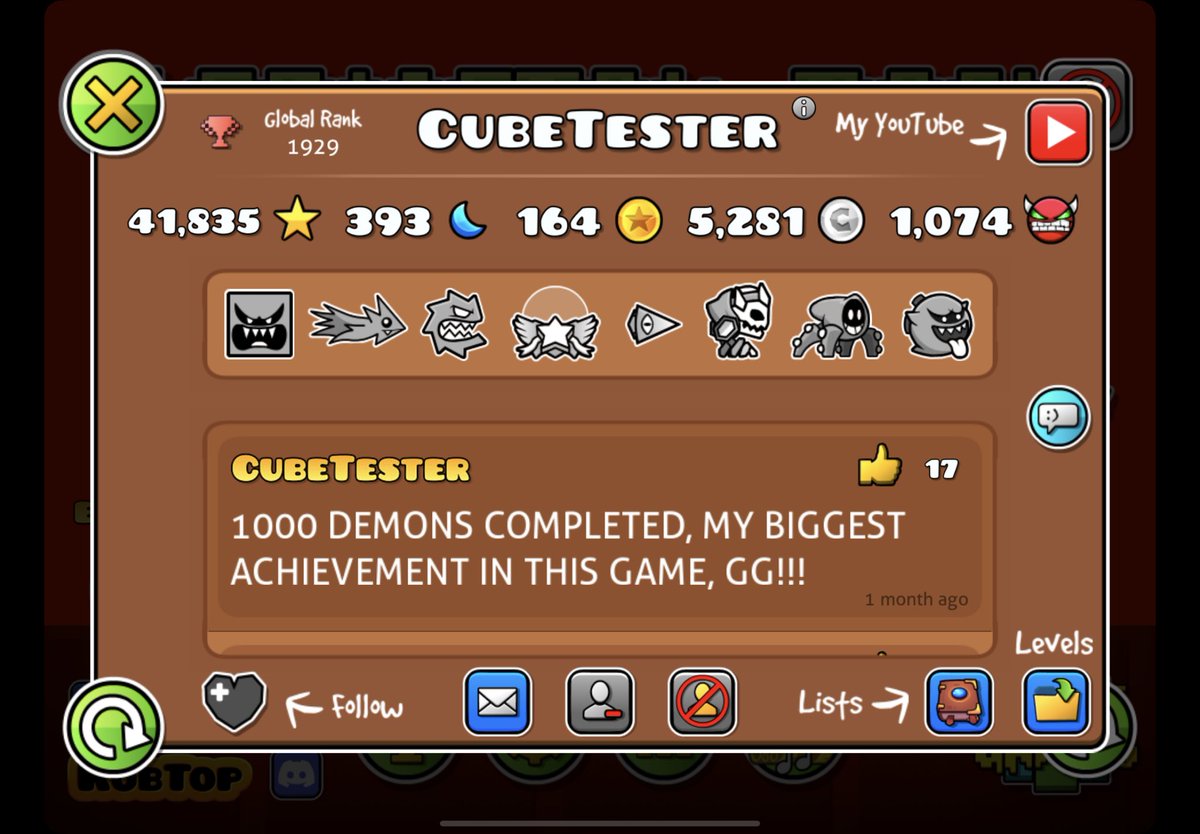 mayzi0729's tweet image. Draw one player every day
Day 35      CUBE TESTER
cube  from @Cube_Tester 
#GeometryDash #mayzidrewaplayer