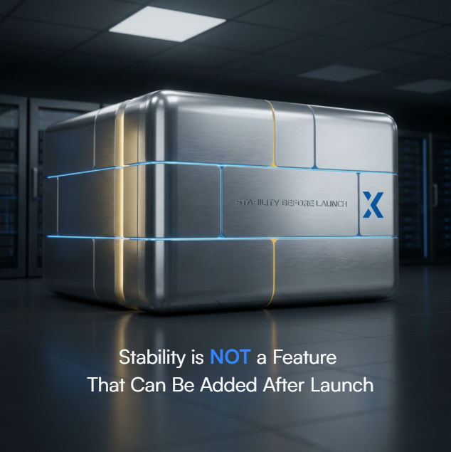edexablockchain's tweet photo. Stability is not a feature that can be added after launch.✍️
It is a primary architectural constraint that shapes consensus design execution guarantees upgrade paths and governance boundaries.
#edeXa treats stability as a first order requirement because real world systems cannot tolerate unpredictable behavior.