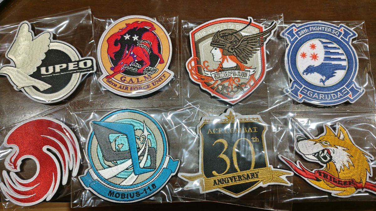 エースコンバット公式ワッペン来たッ！ 《ワッペンがこんなに集まると