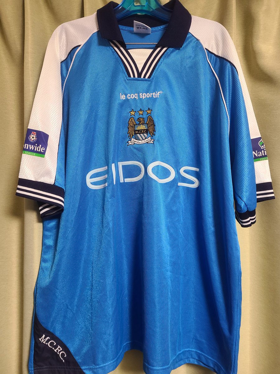 2026年購入したユニフォーム11枚目 1999-2000 マンチェスター・シティ