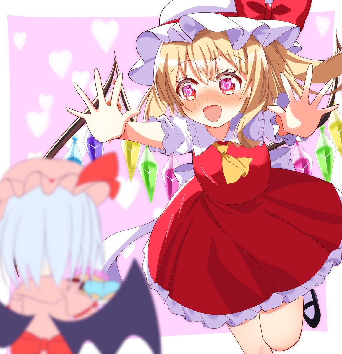 なにかに飛びつこうとするフランちゃん
#フランドール・スカーレット