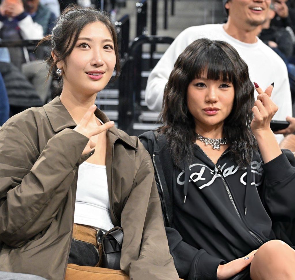 EjaeUpdates's tweet image. #EJAE and Rei attended a basketball game between LA Clippers and Charlotte Hornets at Intuit Dome in Los Angeles yesterday.