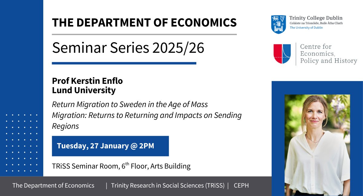 Department of Economics, Trinity College Dublin tweet media