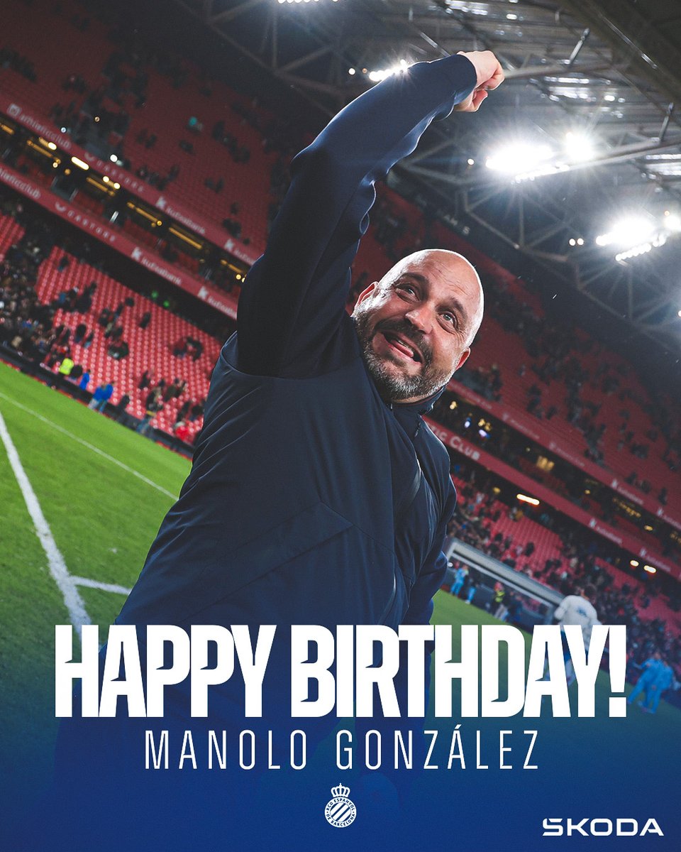 🎂 Avui és l'aniversari de Manolo González. Per molts anys, míster! 👏