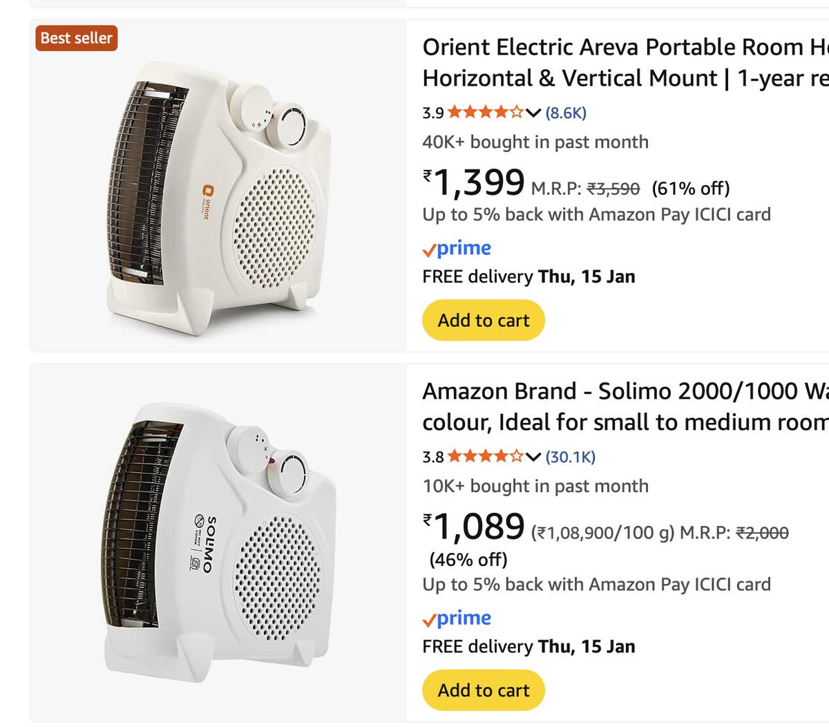devansh_bartwal's tweet image. How @amazonIN tries to kill other brands through it's private brands Solimo?

1) Check trending products of other sellers.
2) Buy them out and if it doesn't work launch the same product through your private brand.
3) Keep the pricing slightly lower than the competitor making…