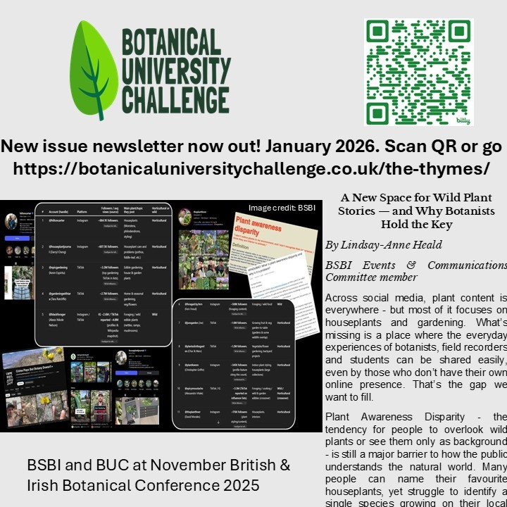 Botanical University Challenge tweet media