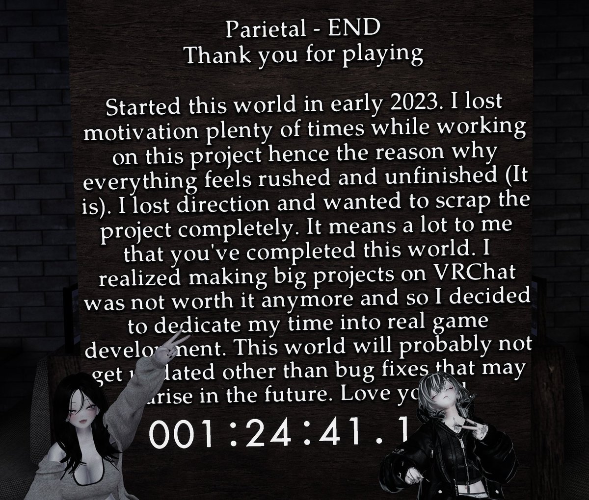 LvReflem's tweet image. 全然関係ないとこでびび散らしてたParietal

後ろから刺されてることより急に吹き出る炎のが怖いっていう
#VRChat