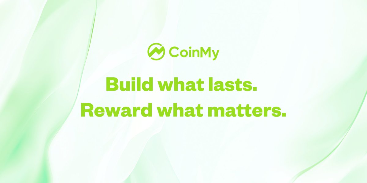 In a market obsessed with short-term signals,
we choose to focus on systems that compound over time.

Real value isn’t created by attention alone —
it’s built through alignment, incentives, and trust at scale.

This is how sustainable ecosystems are formed. #CoinMy #CEX